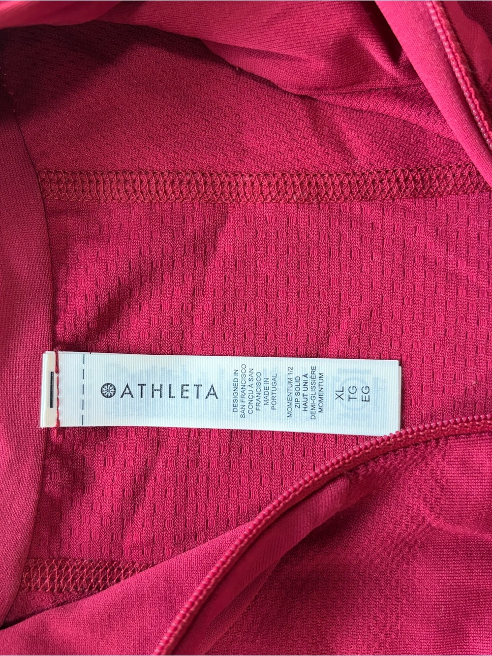 Athleta Raspberry Half-Zip - Picture 3 of 3